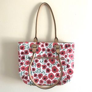 Tignanello Perfect Pockets Medium Poppy Tote